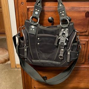 Black and Gray GG&L Women's Bag